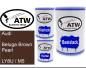 Preview: Audi, Beluga Brown Pearl, LY8U / M5: 500ml Lackdose + 500ml Klarlack + 250ml Härter - Set, von ATW Autoteile West.